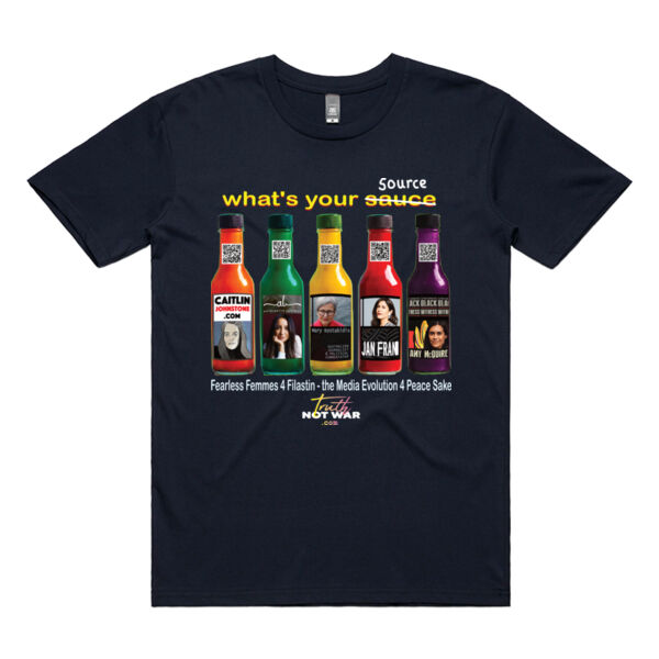 What's Your Source? Femmes 4 Filastin Standard Unisex Tee Thumbnail