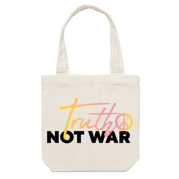 Truth Not War Large Tote Bag Thumbnail