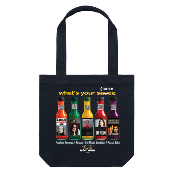 What's Your Source - Femmes 4 Filastin Large Tote Bag Thumbnail