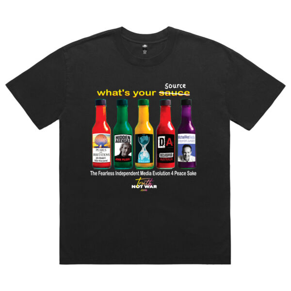 What's Your Source? Fearless Independent Media Evolution Mens Heavy Faded Tee Thumbnail